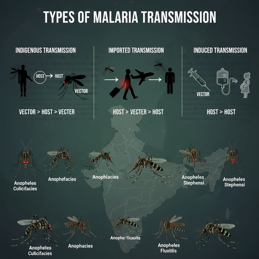 types of maleria