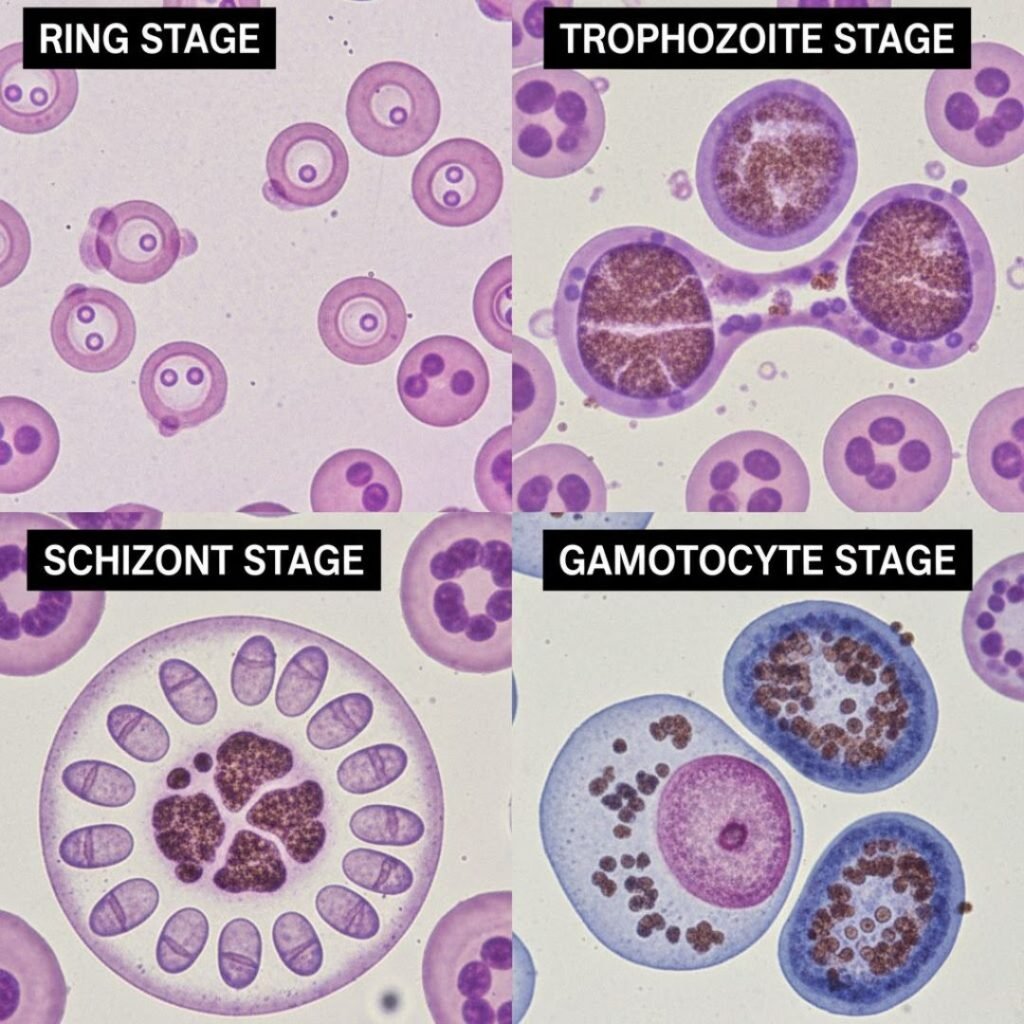 Morphology of Plasmodium malariae