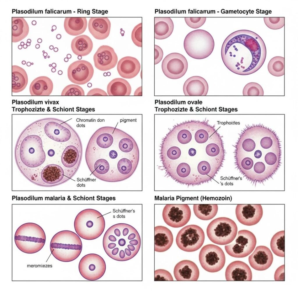 Recognition and Features of Malaria Parasites